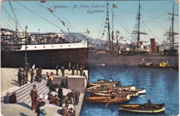 1920circa-Genova Al Ponte Federico Guglielmo Non Spedita - Genova (Genoa)