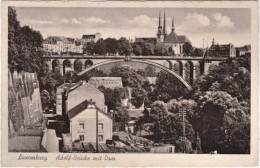 1941-Luxemburg Adolf-brucke Mit Dom, Bell'affrancatura Multicolore - Autres & Non Classés