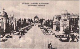 1930circa-Milano Cimitero Monumentale,viale Maggiore Coll'Ossario, Non Viaggiata - Milano (Mailand)