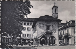 1950circa-Novara Orta Palazzo Comunale E Bar Delizia,non Viaggiata - Novara