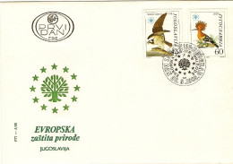 1985-Jugoslavija Jugoslavia S.2v."protezione Della Natura-uccelli"su Fdc Illustr - Lettres & Documents