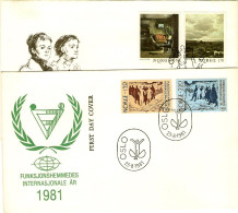 1981-Norvegia Tre Serie Cinque Valori Su Tre Fdc Illustrate - Ohne Zuordnung