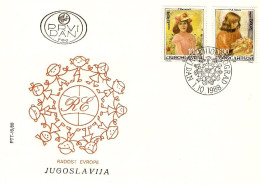 1988-Jugoslavija Jugoslavia S.2v."anniversario Del Meeting Joy Of Europe-quadri" - Autres & Non Classés