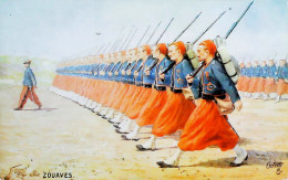 1916-ZUOAVES (ZUAVI), Viaggiata Roma (13.3) - Uniforms