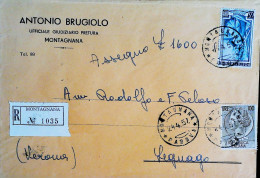 1963-Siracusana Lire 10 E Lire 200 Su Raccomandata Espresso Borgo Val Di Taro (2 - 1961-70: Marcophilia
