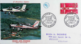 1962-Francia FRANCE Aviazione Sportiva Serie Cpl. (1340/1) Su Due Fdc - 1960-1969
