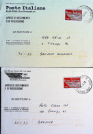 1996-Tre Avvisi Ricevimento Affrancati Rispettivamente ENTE POSTE ITALIANE Lire  - 1991-00: Poststempel