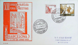 1959-SPAGNA Espos. Filatelia/Madrid (16.6) Ann. Spec. - Cartas & Documentos