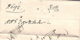 1853-(Brescia) Piego Con Testo Lineare Corsivo Iseo 1 Settembre - ...-1850 Préphilatélie