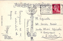 1941-annullo Meccanico La Lotteria Esposizione Roma Vi Fara' Milionari Su Cartol - Venezia (Venice)