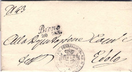 1860-(Brescia) Piego Con Testo Lineare Breno 20 Gen. - 1. ...-1850 Vorphilatelie
