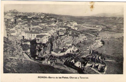 1935-Spagna Cartolina Foto Ronda Barrio De Las Penas,Olierias Y Tenerias Affranc - Sonstige & Ohne Zuordnung