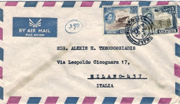 1957-Cipro Busta Affrancata 15m.+20m. Diretta In Italia - Other & Unclassified