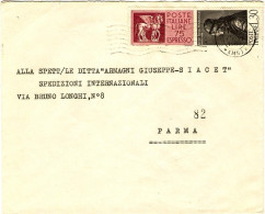 1963-Pico Della Mirandola L.30+espresso L.75 Su Busta - 1961-70: Poststempel