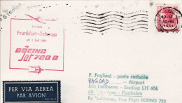 1961-I^volo Lufthansa Boeing Jet 720 B Frankfurt Teheran (Baghdad) Del 1 Luglio, - 1961-70: Poststempel