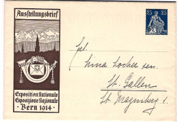 1914-Svizzera Biglietto Postale Nuovo 25c.per L'esposizione Nazionale Di Berna - Autres & Non Classés