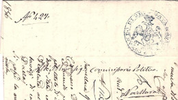 1856-piego Con Testo Verbale Di Contravvenzione Bollo Azzurro R.R.Dragoni Comand - Non Classés