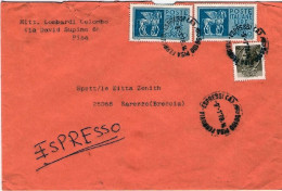 1978-affrancatura Espresso Per L.520 Su Busta - 1971-80: Poststempel