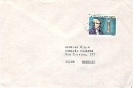 1993-annullo Nave Vespucci Poste Italiane Su Busta Affrancata L.750 Centenario D - 1991-00: Poststempel