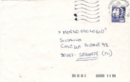 1992-busta Affrancata Con L.750 Castello Venafro Bobina Isolato Diretta A Casell - 1991-00: Poststempel