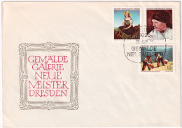 1968-GERMANIA DDR Pittori Moderni Serie Cpl. (1089/4) Due Fdc - Brieven En Documenten