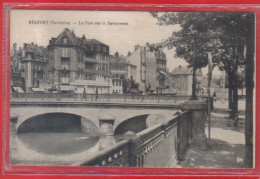 Carte Postale 90. Belfort Pont Sur La Savoureuse  Très Beau Plan - Belfort - Stadt