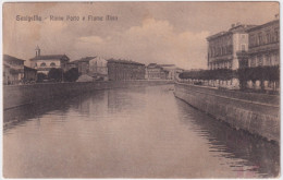 1917-"Senigallia Rione Porto E Fiume Misa"affrancata 5c.Leoni Con Annullo Di Pos - Ancona