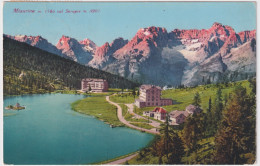 1929-"Misurina Col Sorapis"affrancata Coppia 5c.Leoni Annullo Di Cortina D'Ampez - Belluno