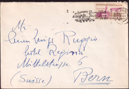 1961-UNITA' D'ITALIA Lire 70 (929) Isolato Su Busta Roma (13.12) Per La Svizzera - 1961-70: Marcophilia