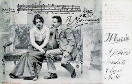 1902-tematica Musica Cartolina Viaggiata - Musique