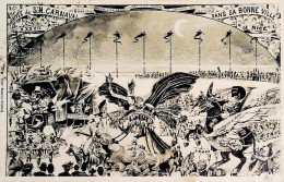 1909-Francia Arrivee De S.M. Carnaval Dans Sa Bonne Ville De Nice, Viaggiata Del - Humor