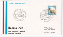 1992- I^ Volo Lufthansa Cagliari Bruxelles Del 19 Maggio - 1991-00: Poststempel