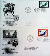 1970-NAZIONI UNITE 25 Anniversario Serie Cpl 3 Fdc - Andere & Zonder Classificatie