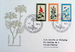 1960-GERMANIA DDR Piante Medicinali (471/5) 2 Fdc - Cartas & Documentos