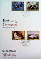 1969-POLONIA Pittori Polacchi Serie Cpl. (1791/8) Quattro Fdc - 1961-70: Marcophilia