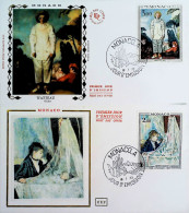 1972-MONACO UNICEF, 250 Morte Pittore Watteau E Associazione Mondiale Amici Infa - FDC