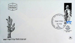 1974-Israele Giorno Del Ricordo1974 E1979 Entrambi Con Bandelletta Su 2 Fdc - FDC