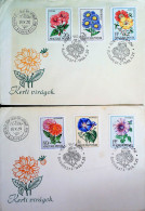 1968-Ungheria Fiori Serie Cpl. (1993/0) Tre Fdc - FDC