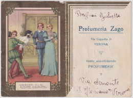 1942-calendarietto "La Cena Delle Beffe" Profumeria Zago Verona - Formato Piccolo : 1941-60