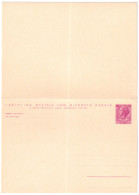 1966-cartolina Postale Con Risposta Pagata L.55+L.55 Siracusana Cat.Filagrano C  - Stamped Stationery