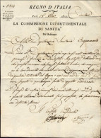 1807-Regno D'Italia Commissione Dipartimentale Di Sanita' Del Rubicone Con Istru - Documents Historiques