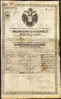 1854-passaporto All'estero Reisenpass Fur Das Ausland, Impero Austriaco Francesc - Documents Historiques