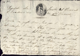 1802-Brentonico Trento Fede Di Sanita' Con Bollo In Negativo Del Vicariato, Scri - Historical Documents