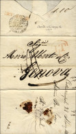 1838-lettera Listino Prezzi Da Costantinopoli Per Genova Con Bollo Circolare "Ne - 1. ...-1850 Vorphilatelie