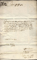 1757-Bolzano 28 Gennaio Lettera Di Sanita' Vergata A Mano Con Bel Sigillo A Secc - Historical Documents