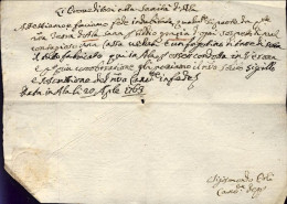 1763-Ala Fede Di Sanita' Con Sigillo In Basso Rilasciata Il 20 Aprile Scritta A  - Historical Documents