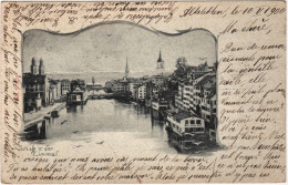 1900-Svizzera Zurich An Der Limmat Viaggiata - Andere & Zonder Classificatie