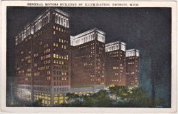 1929-U.S.A. 1c.+2c. Coil Stamps Perf.vertically On Postcard General Motors Build - Poststempel