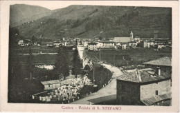 1920circa-Cadore Veduta Di S.Stefano,costruzione Arcata Ponte - Belluno