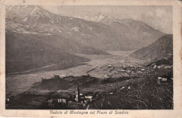 1911-veduta Di Montagna Col Piano Di Sondrio Cartolina Viaggiata - Sondrio
